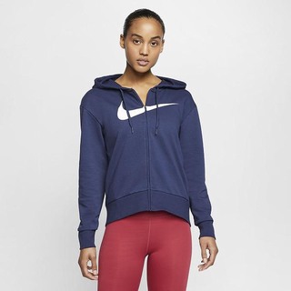 Hanorace Nike Dri-FIT Get Fit Full-Zip Training Dama Bleumarin Albi | EWVB-61345